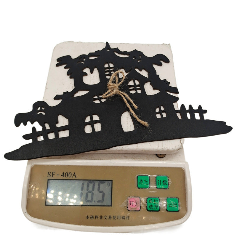 Wooden Crafts Halloween Witch Hat Sign