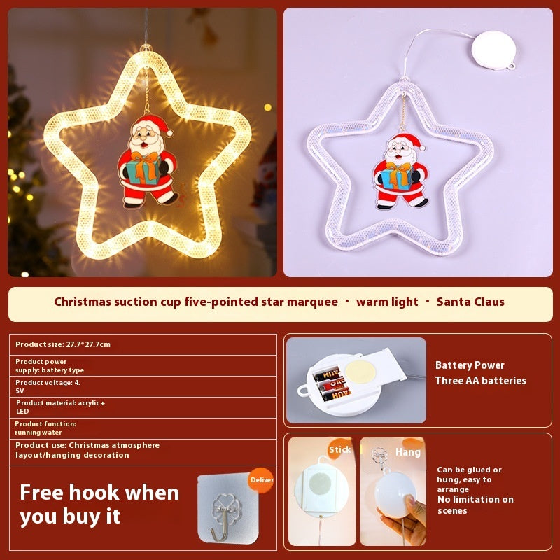 Led Christmas Star Light Decoration