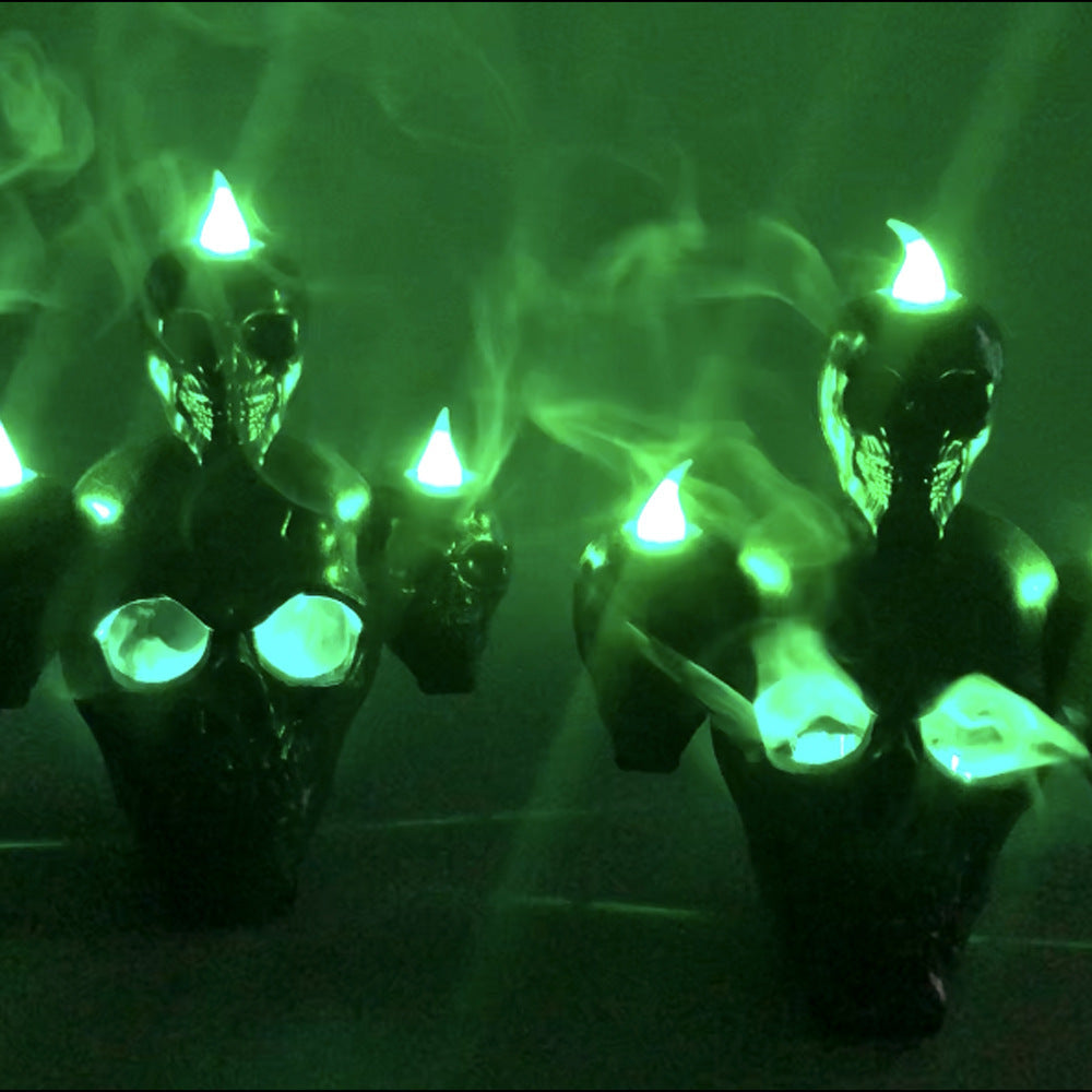 Halloween Skull With Lights Ornaments