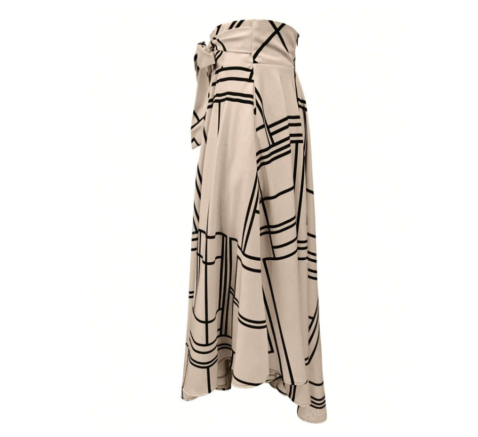 Women's Simple Daily Slit Long Skirt