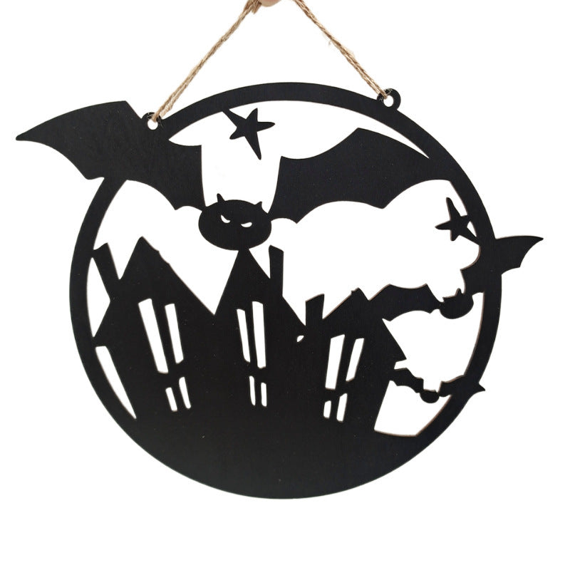 Wooden Crafts Halloween Witch Hat Sign