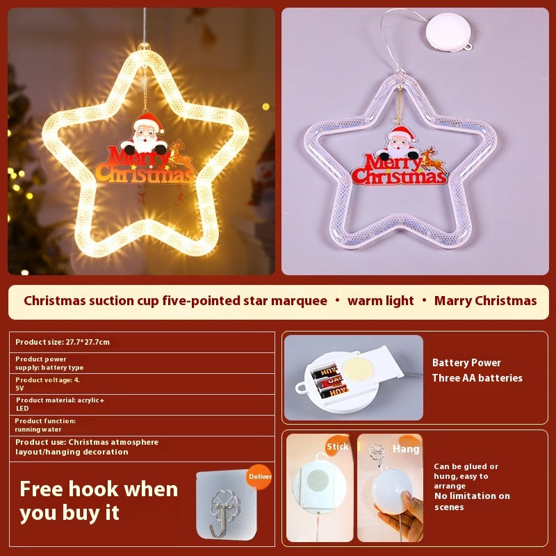 Led Christmas Star Light Decoration