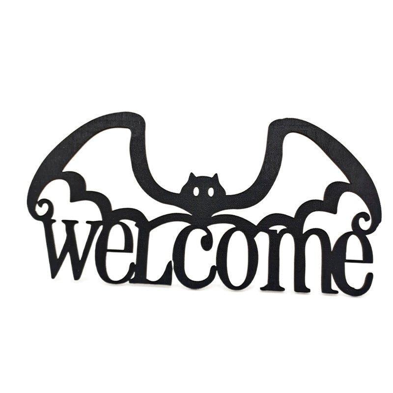 Wooden Crafts Halloween Witch Hat Sign