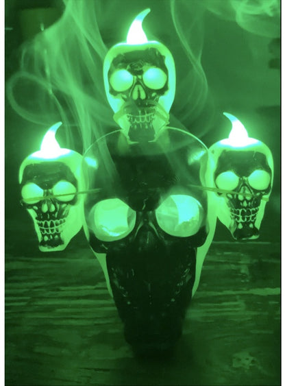 Halloween Skull With Lights Ornaments