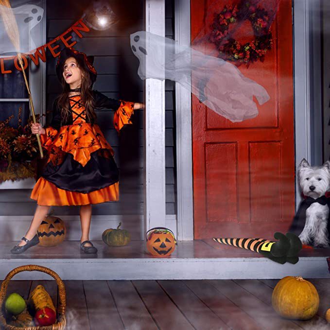 Halloween Prosthesis Witch Leg Garden Decoration