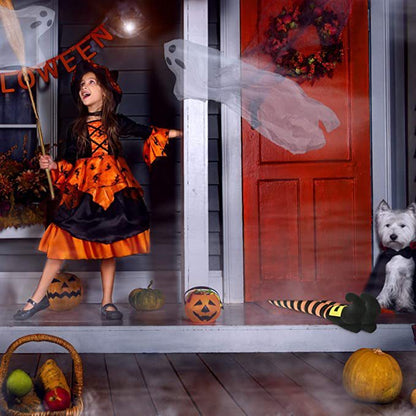 Halloween Prosthesis Witch Leg Garden Decoration