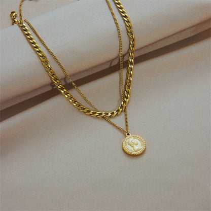 Coin Pendant Necklace Charm