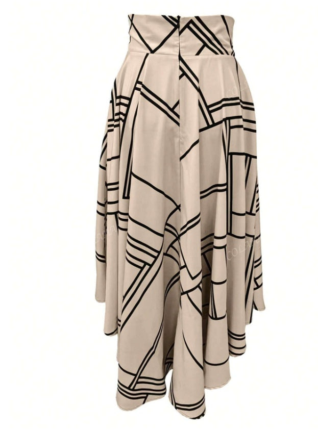 Women's Simple Daily Slit Long Skirt