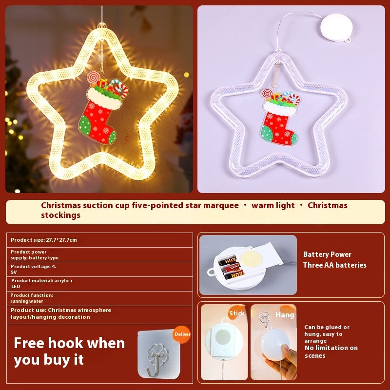 Led Christmas Star Light Decoration