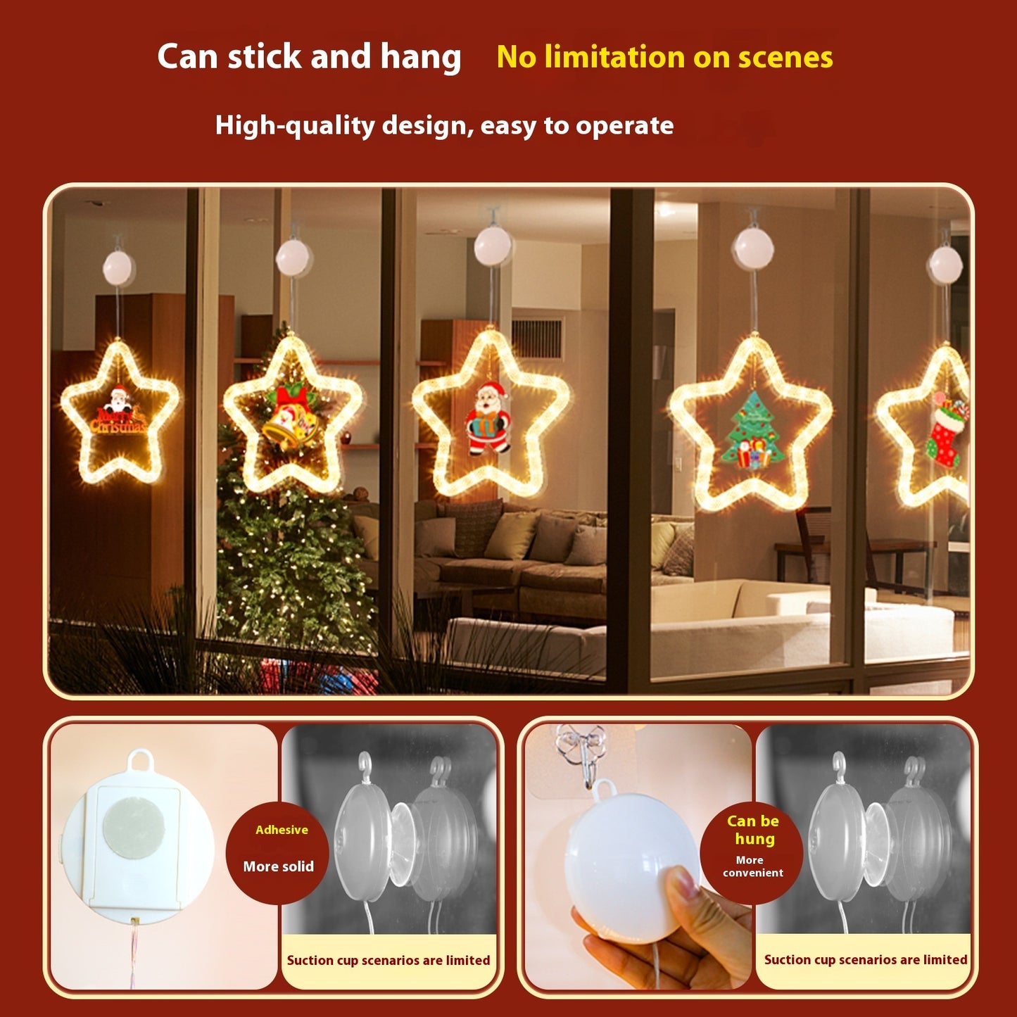 Led Christmas Star Light Decoration