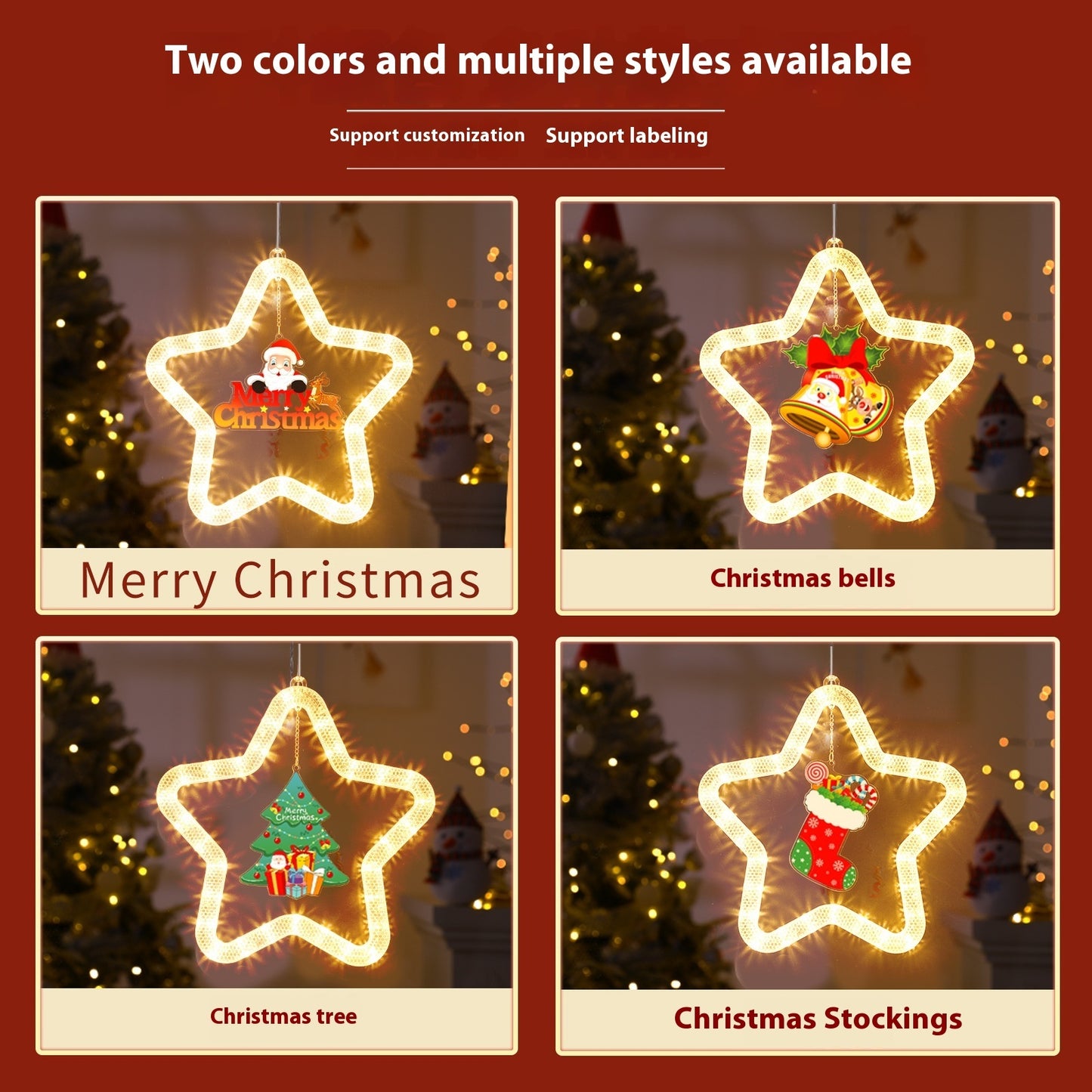Led Christmas Star Light Decoration