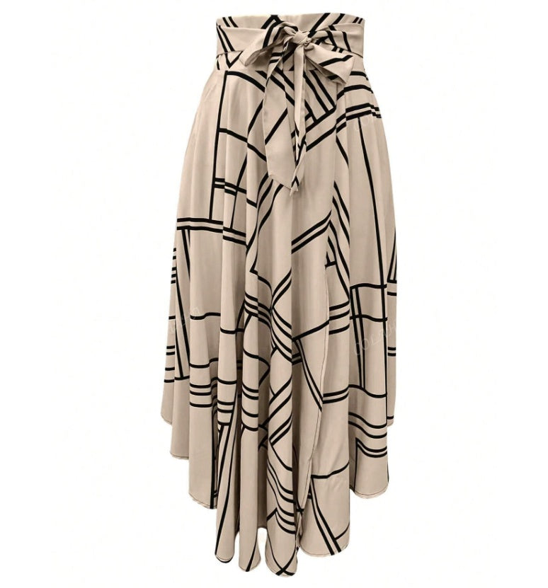 Women's Simple Daily Slit Long Skirt