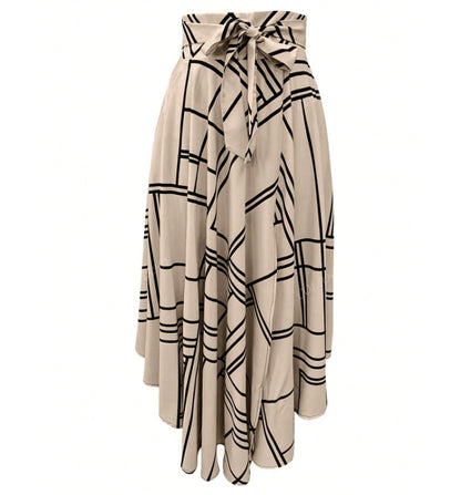Women's Simple Daily Slit Long Skirt